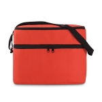 Sac isotherme en polyester 600D avec 2 compartiments Freeze couleur rouge deuxième vue