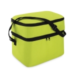 Sac isotherme en polyester 600D avec 2 compartiments Freeze couleur vert lime