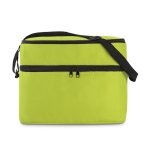 Sac isotherme en polyester 600D avec 2 compartiments Freeze couleur vert lime deuxième vue