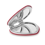 Miroir de poche pliable en forme de cœur Valentine couleur rouge