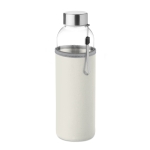 Gourdes en verre avec étui 500 ml Downtown couleur beige