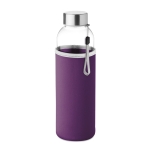 Gourdes en verre avec étui 500 ml Downtown couleur violet