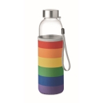 Gourdes en verre avec étui 500 ml Downtown couleur multicolore deuxième vue