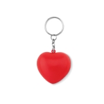 Porte-clés promotionnel en PU en forme de cœur rouge LoveIt couleur rouge