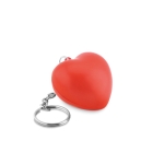 Porte-clés promotionnel en PU en forme de cœur rouge LoveIt couleur rouge deuxième vue