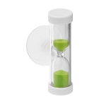 Sablier promotionnel à ventouse de 2 minutes WaterSave couleur vert lime deuxième vue