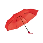 Parapluie pliant publicitaire avec poignée assortie Ø96 Cloudburst couleur rouge