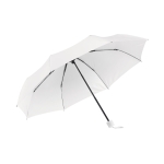 Parapluie pliant publicitaire avec poignée assortie Ø96 Cloudburst couleur blanc