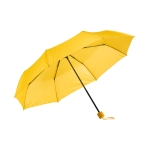 Parapluie pliant publicitaire avec poignée assortie Ø96 Cloudburst couleur jaune