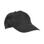 Casquette publicitaire en polyester avec velcro 160g/m² Basic Style couleur noir