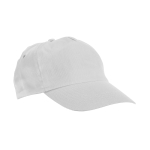 Casquette publicitaire en polyester avec velcro 160g/m² Basic Style couleur blanc