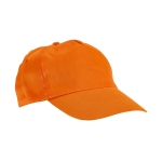 Casquette publicitaire en polyester avec velcro 160g/m² Basic Style couleur orange