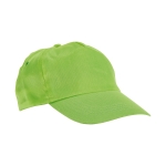 Casquette publicitaire en polyester avec velcro 160g/m² Basic Style couleur vert clair