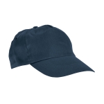 Casquette publicitaire en polyester avec velcro 160g/m² Basic Style couleur bleu marine