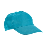 Casquette publicitaire en polyester avec velcro 160g/m² Basic Style couleur bleu ciel