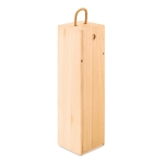 Boîte pour bouteilles de vin en bois avec poignée en cordon Vinbox couleur bois