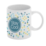 Mug sublimation en céramique blanc impression couleurs 350ml Sublim couleur blanc image avec logo