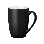 Tasse en céramique moderne de couleur de 370 ml Color Round couleur noir