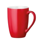 Tasse en céramique moderne de couleur de 370 ml Color Round couleur rouge