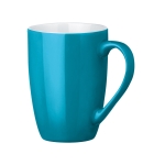 Tasse en céramique moderne de couleur de 370 ml Color Round couleur turquoise