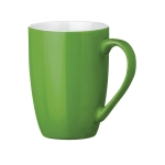 Tasse en céramique moderne de couleur de 370 ml Color Round couleur vert clair