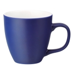 Tasses publicitaires en porcelaine de couleur mate de 450 ml Matt Plus couleur bleu roi première vue