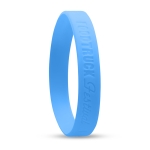 Bracelets pour événements en silicone qui brillent dans le noir Glow couleur bleu vue principale