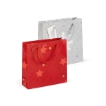 Sac pour cadeaux de Noël personnalisé avec pelliculage brillant Santa diverses couleurs