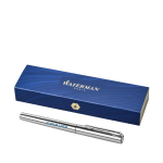 Stylo classique en acier de la marque Waterman à encre bleue Graduate avec zone d'impression