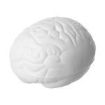 Balle antistress personnalisée en forme de cerveau Einstein couleur blanc