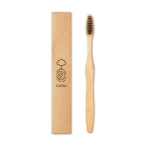 Brosse à dents avec manche en bambou pour la publicité Bamboo couleur noir vue principale