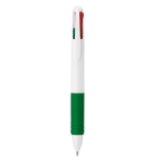 Stylos personnalisés avec encre antidérapante en 4 couleurs Quartet couleur vert première vue