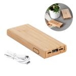 Powerbank pour entreprise avec boîtier en bambou 5.000 mAh Natura diverses couleurs