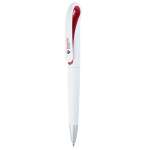 Stylo en ABS avec clip, encre bleue Cisne Blanco couleur rouge Image avec logo 3