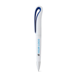 Stylo en ABS avec clip, encre bleue Cisne Blanco avec zone d'impression