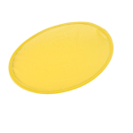 Frisbee pliable en polyester 190T fourni avec pochette couleur jaune