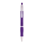 Stylos personnalisés pas cher en plastique avec Encre Noire Economy couleur violet première vue