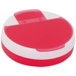 Pilulier bicolore avec couvercle distributeur Round Bicolor couleur rouge