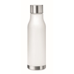 Gourde recyclée avec finition transparente 600ml Iceberg RPET couleur blanc transparent