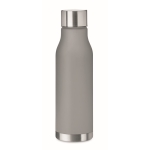 Gourde recyclée avec finition transparente 600ml Iceberg RPET couleur gris transparent