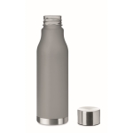 Gourde recyclée avec finition transparente 600ml Iceberg RPET couleur gris transparent deuxième vue