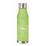 Gourde recyclée avec finition transparente 600ml Iceberg RPET couleur vert lime transparent deuxième vue principale