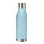 Gourde recyclée avec finition transparente 600ml Iceberg RPET couleur bleu clair transparent