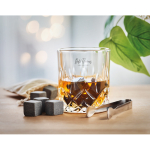 Set de 2 verres de whisky personnalisables dans un étui Deluxe couleur bois vue d'ambiance principale