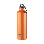 Gourdes en aluminium personnalisées grandes 770ml Cruiser XXL couleur orange vue avec impression sérigraphique