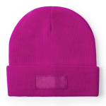 Bonnet publicitaire plusieurs coloris avec étiquette frontale Classic couleur fuchsia