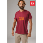 T-shirts publicitaires économiques en coton cardé 150 g/m² THC Luanda couleur bordeaux vue image ambiance