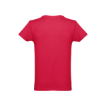 T-shirts publicitaires économiques en coton cardé 150 g/m² THC Luanda couleur rouge deuxième vue