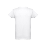 T-shirts publicitaires économiques en coton cardé 150 g/m² THC Luanda couleur blanc deuxième vue