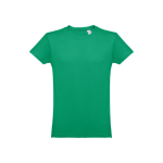 T-shirts publicitaires économiques en coton cardé 150 g/m² THC Luanda couleur vert première vue